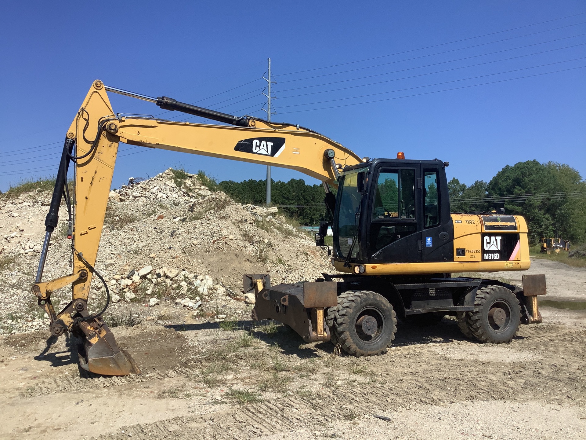 2011 Cat M316D 4x4 Wheel Excavator
