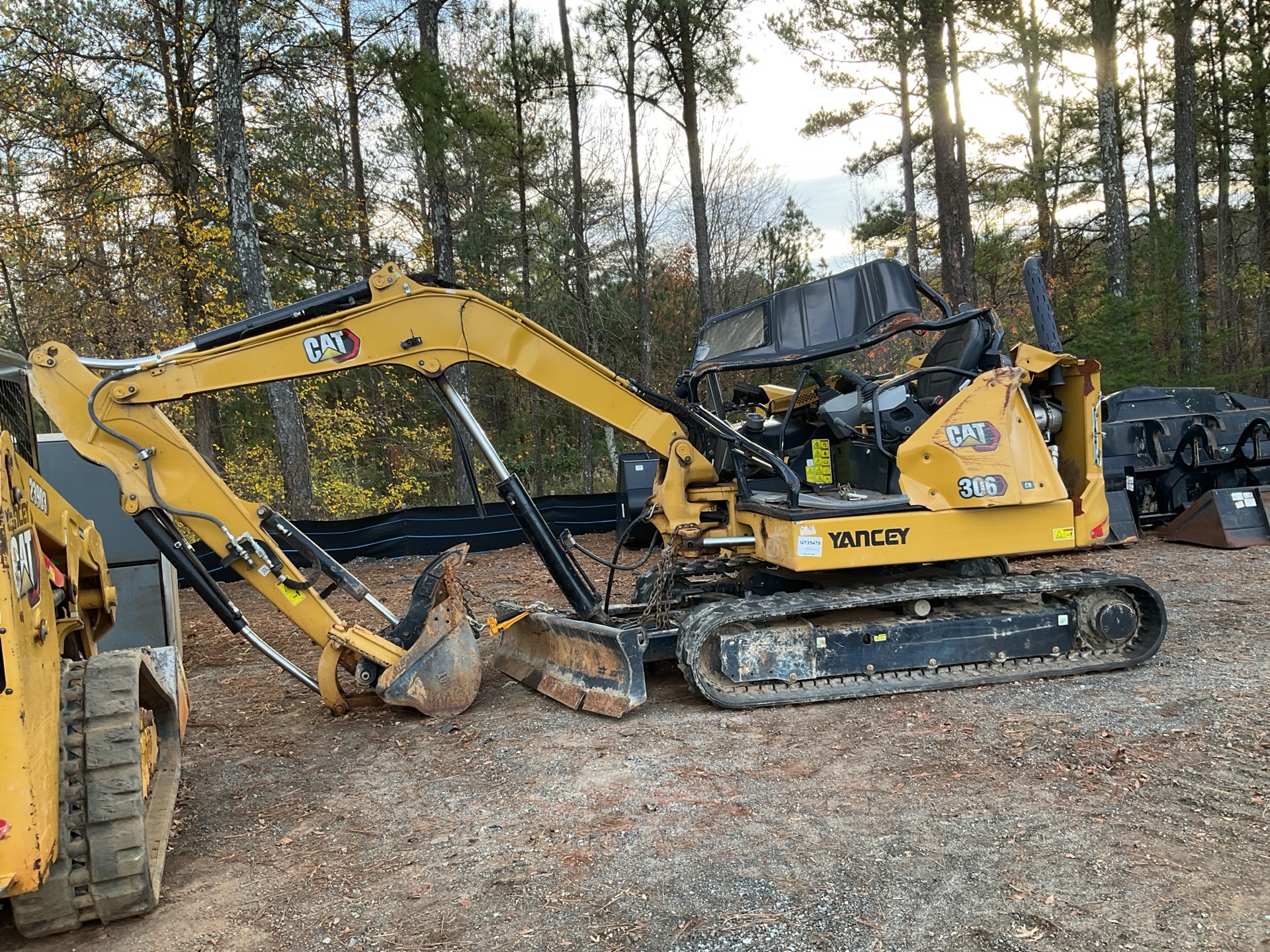 2022 Cat 306CR Mini Excavator (Inoperable)