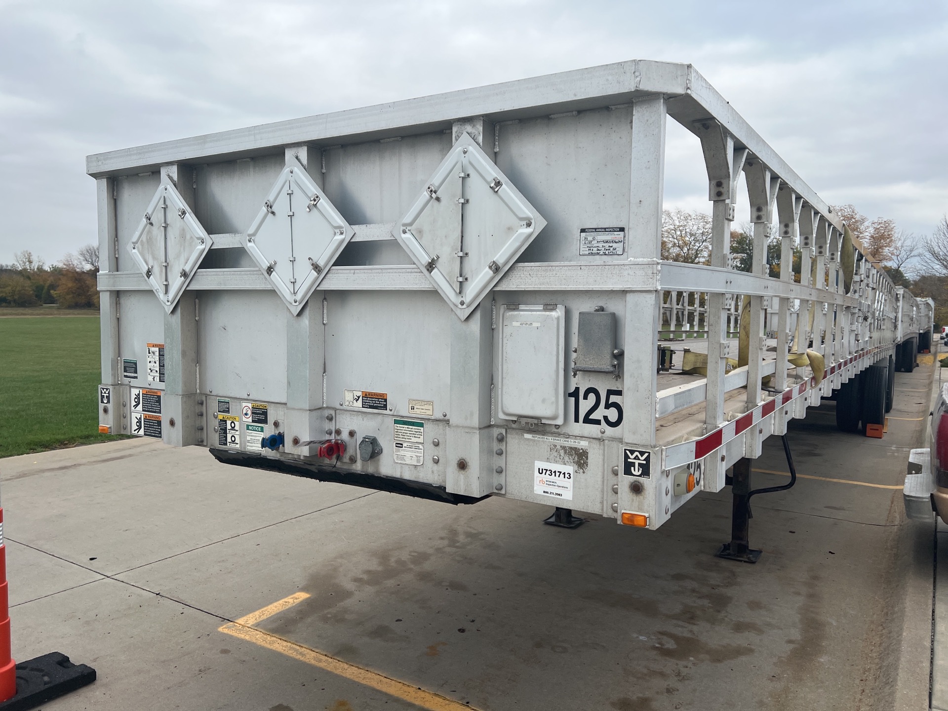 2009 Wilson CF-900 48 ft T/A Flatbed Trailer
