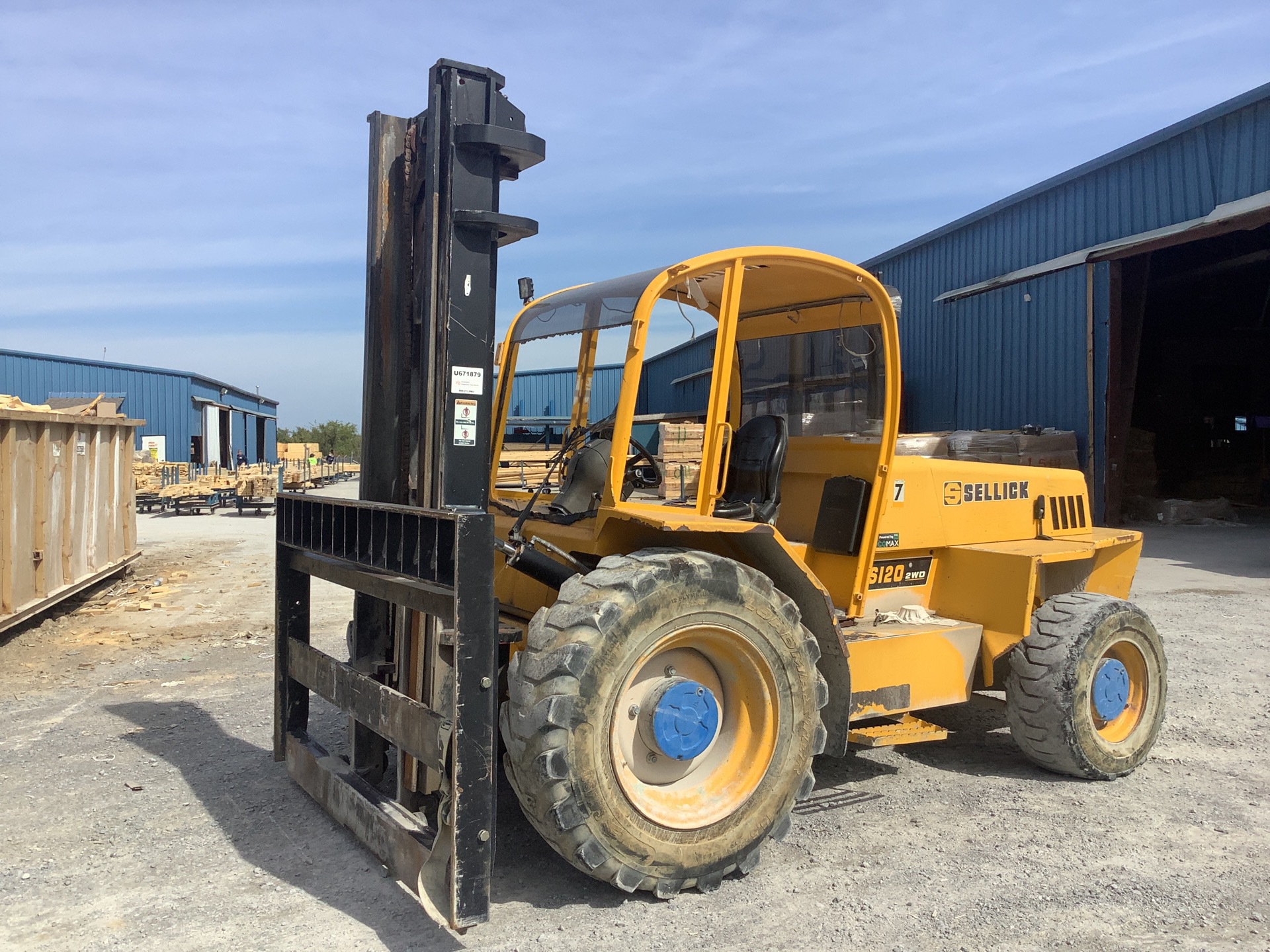 2017 Sellick S120J4I-2 12000 lb 4x2 Rough Terrain Forklift