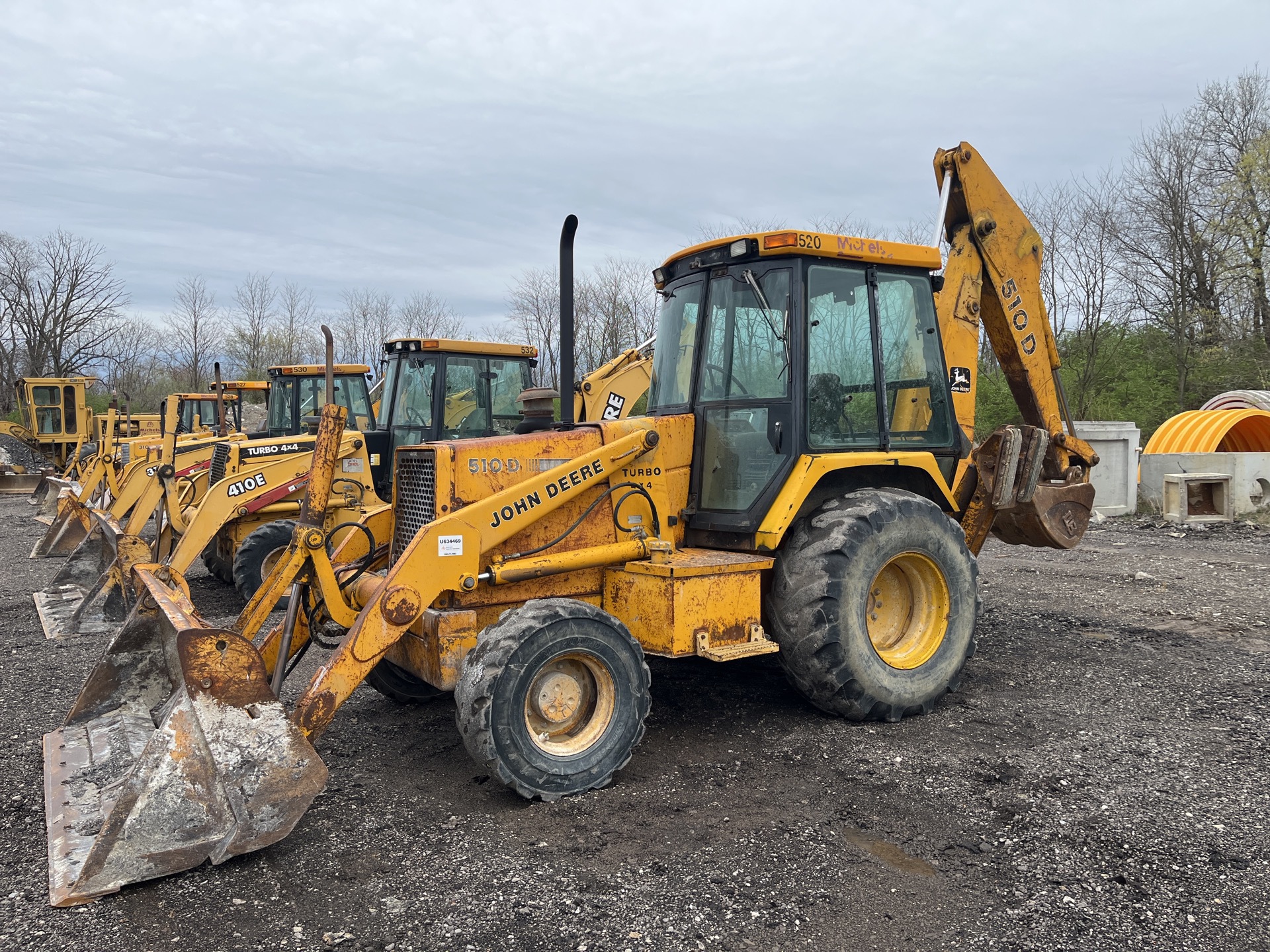 1991 John Deere 510D 4x4 Backhoe Loader