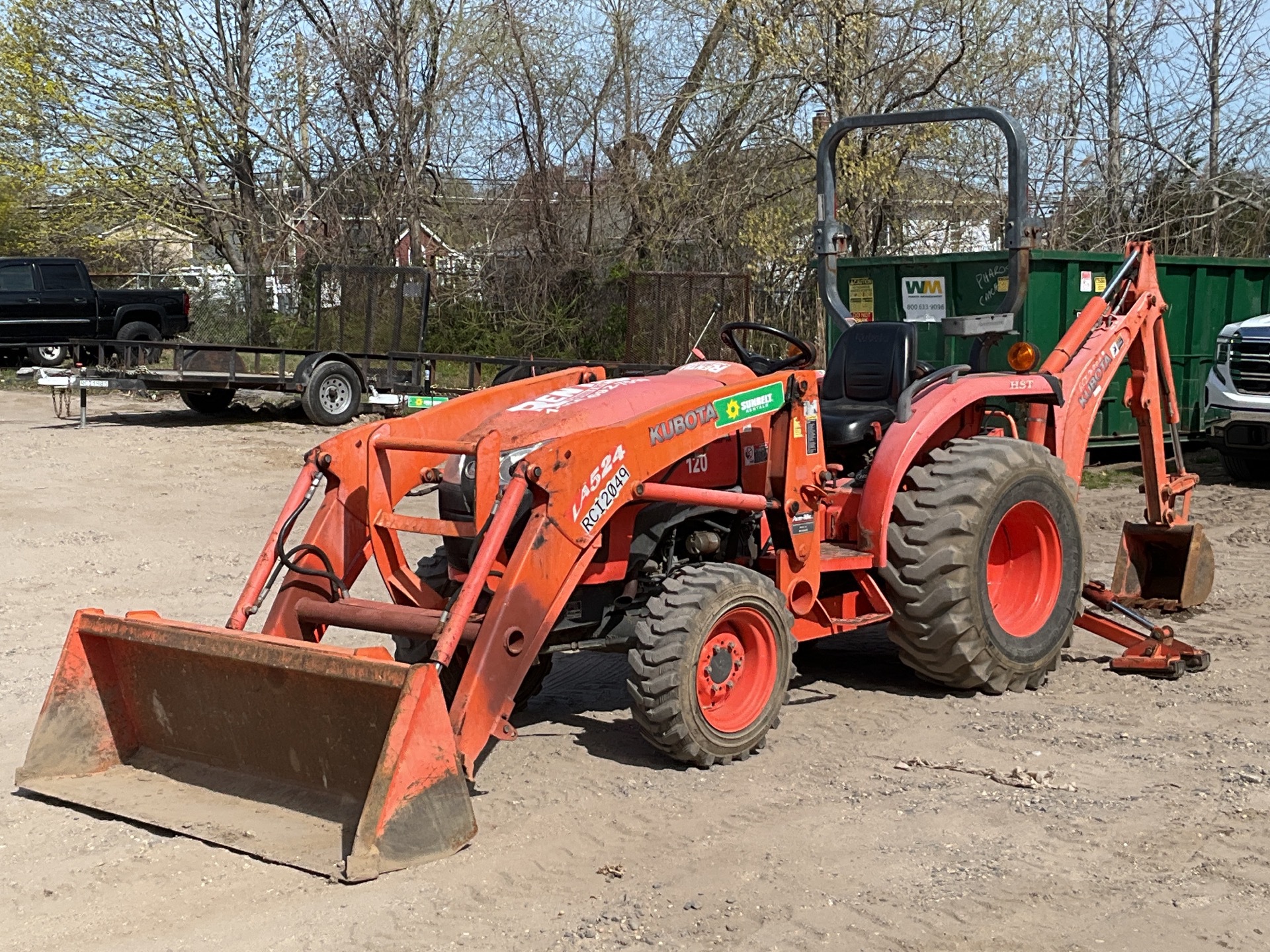 2013 Kubota L3800D 4x4 Backhoe Loader