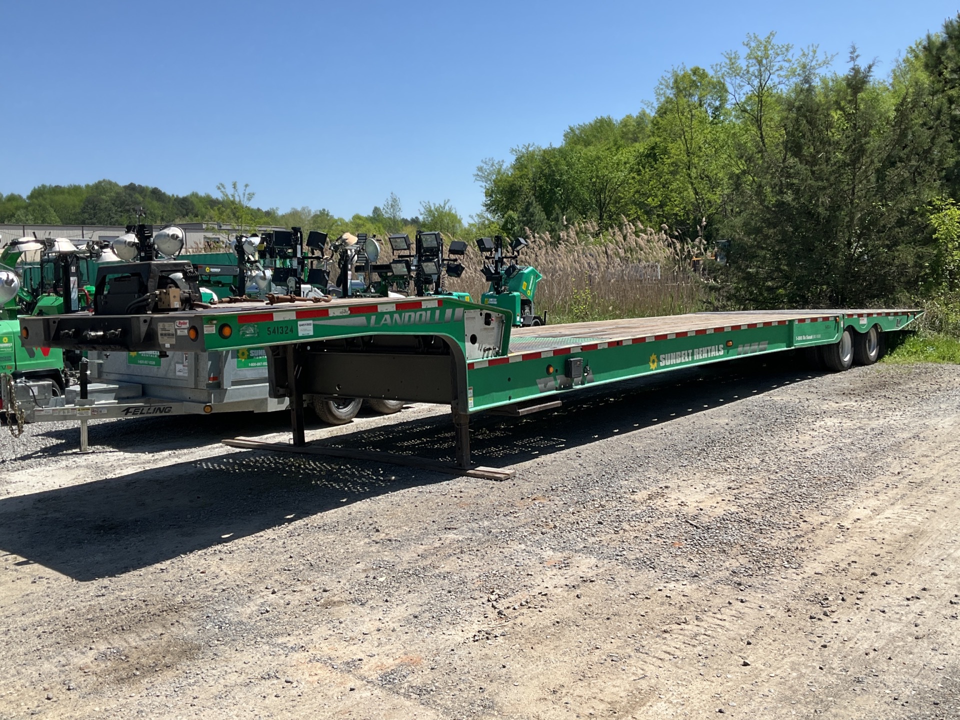 2013 Landoll 930C-51-15 41 ft T/A Gooseneck Hydraulic Tail Trailer