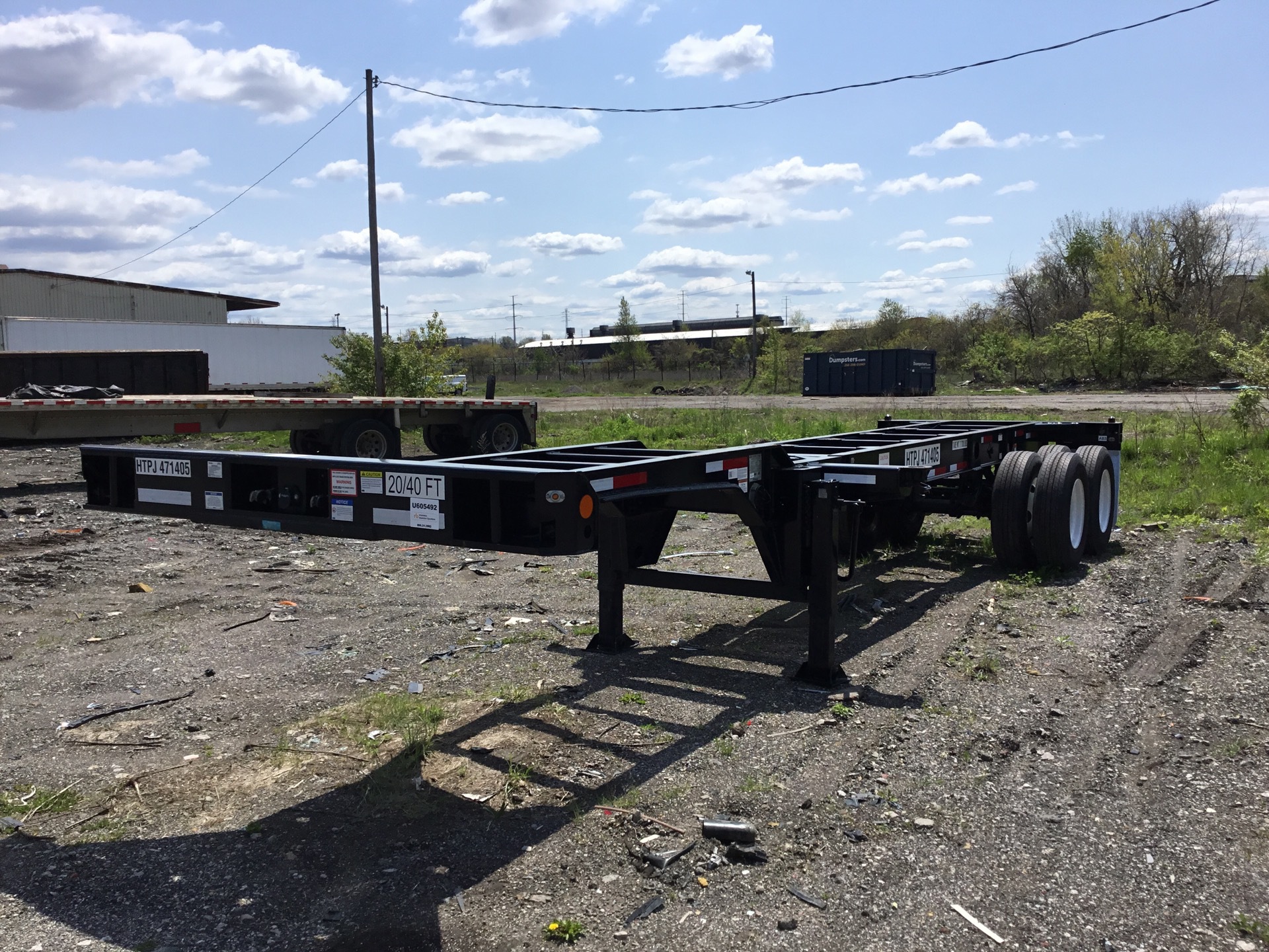 2023 Hyundai CGN20/40-117 T/A Extendable Container Trailer