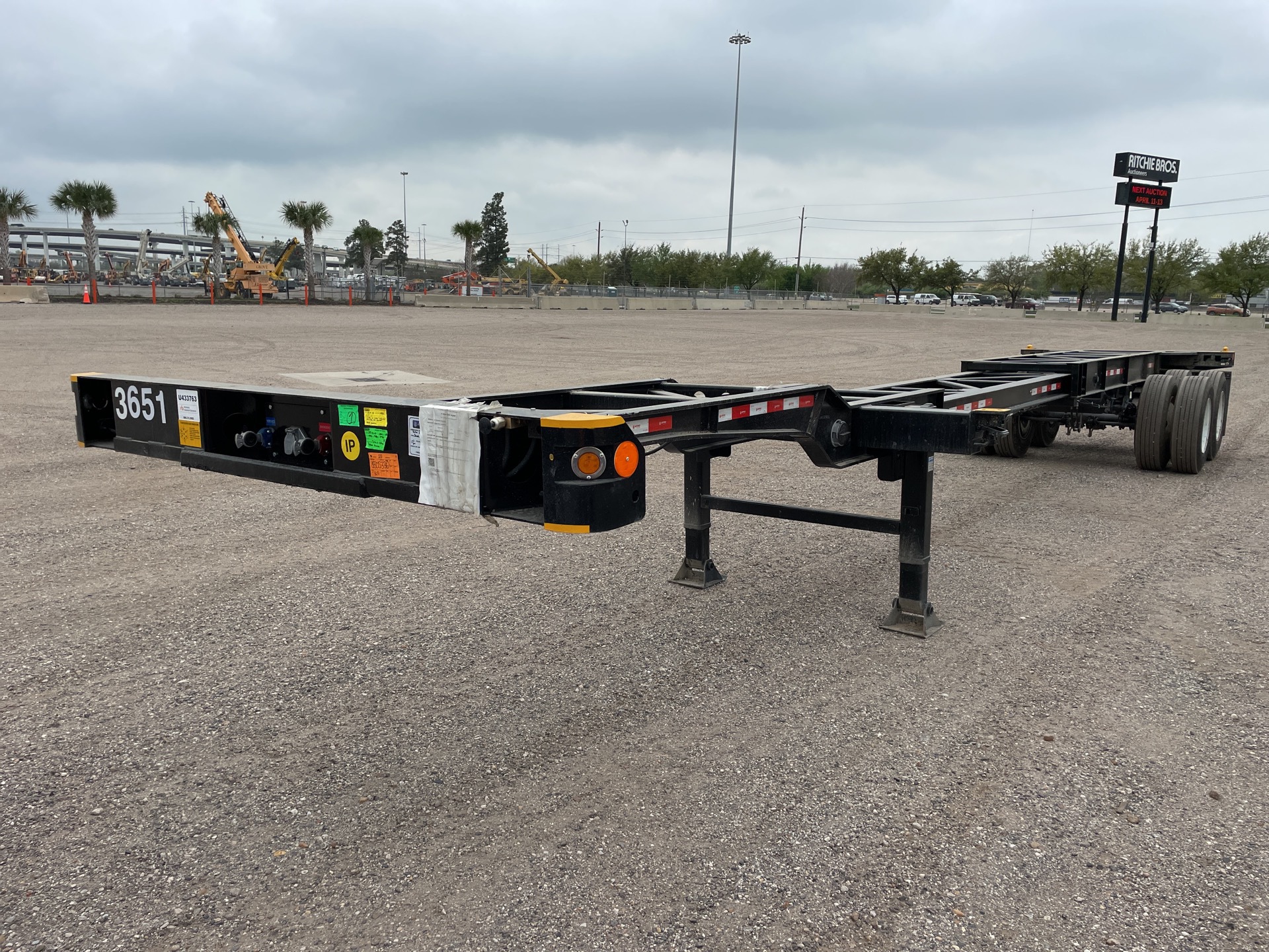 2023 Atro T/A Extendable 20 ft -40 ft Container Trailer (Unused)