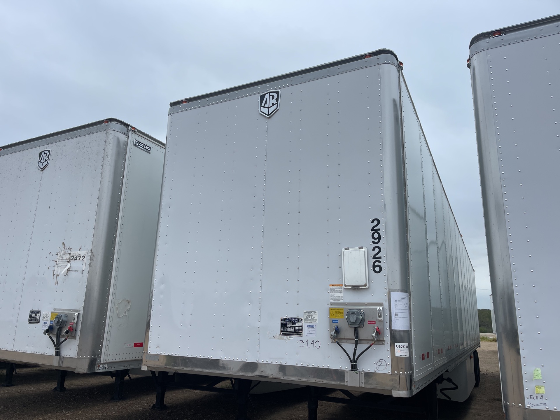 2023 Atro 53 ft x 102 in T/A Van Trailer (unused)