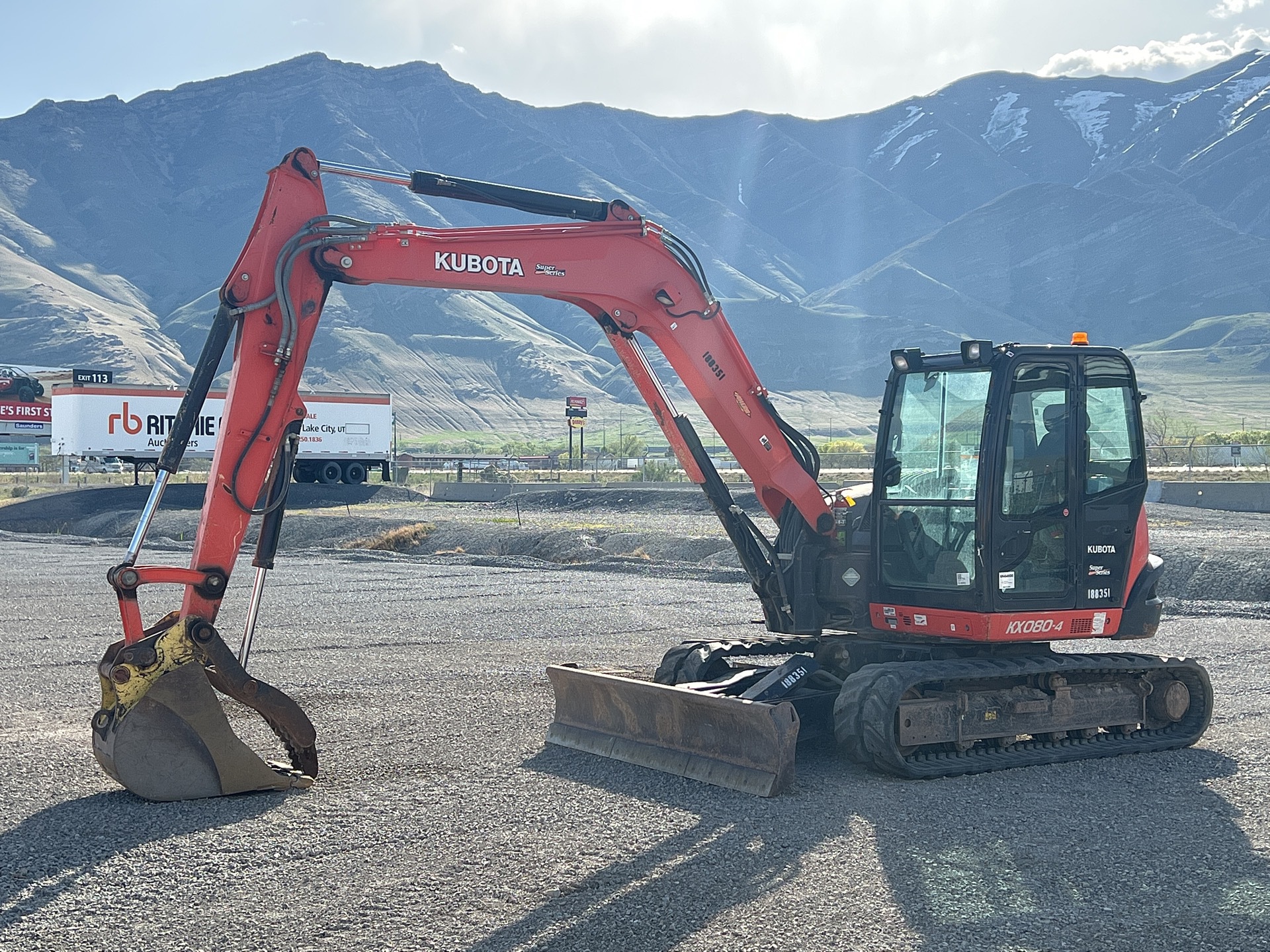 2017 Kubota KX080-4S Mini Excavator
